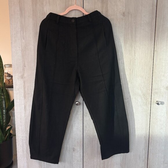 Amente wool blend pintuck pants - Picture 4 of 9